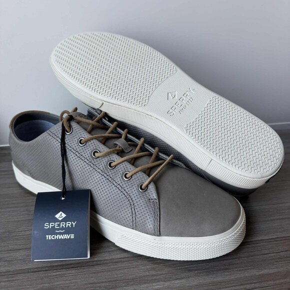 Sperry Striper Plushwave LTT Mens Lace-Up Leather Men's Size Wide 10 W $88 - Picture 1 of 8